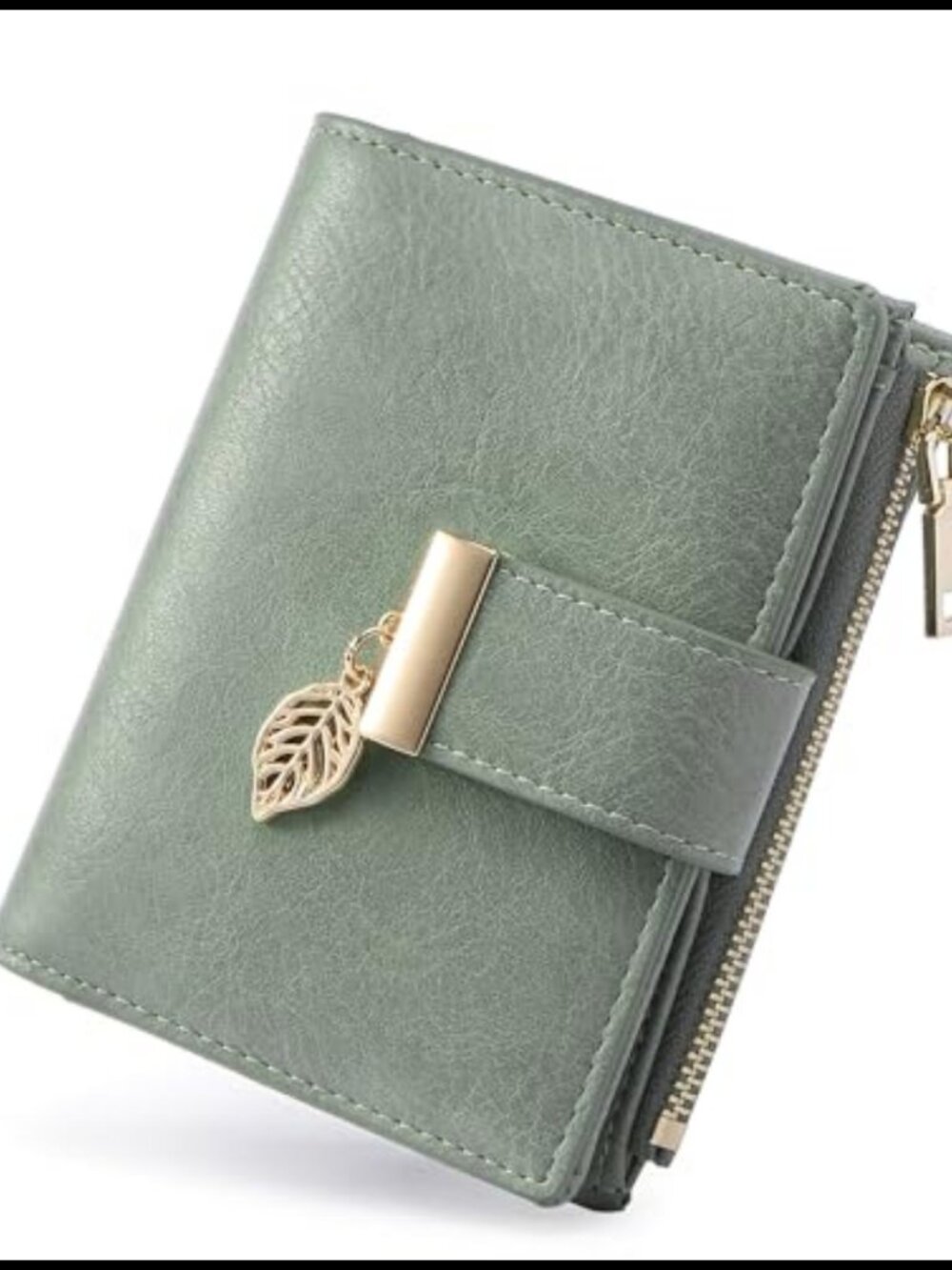 Small Vegan Leather Wallet RFID Blocking Bifold Credit Card Holder
